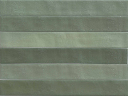 Vloer- en wandtegel Neo Cool Green 4,6x37,5