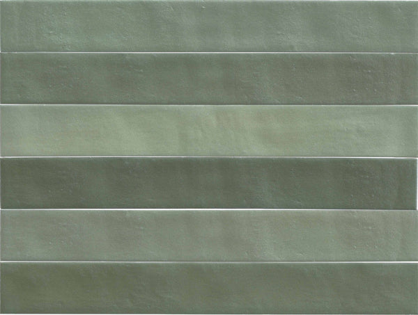 Vloer- en wandtegel Neo Cool Green 4,6x37,5