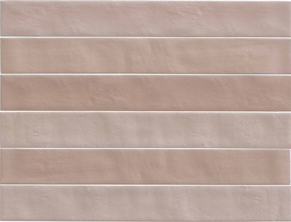 Vloer- en wandtegel Neo Mild Pink 4,6x37,5