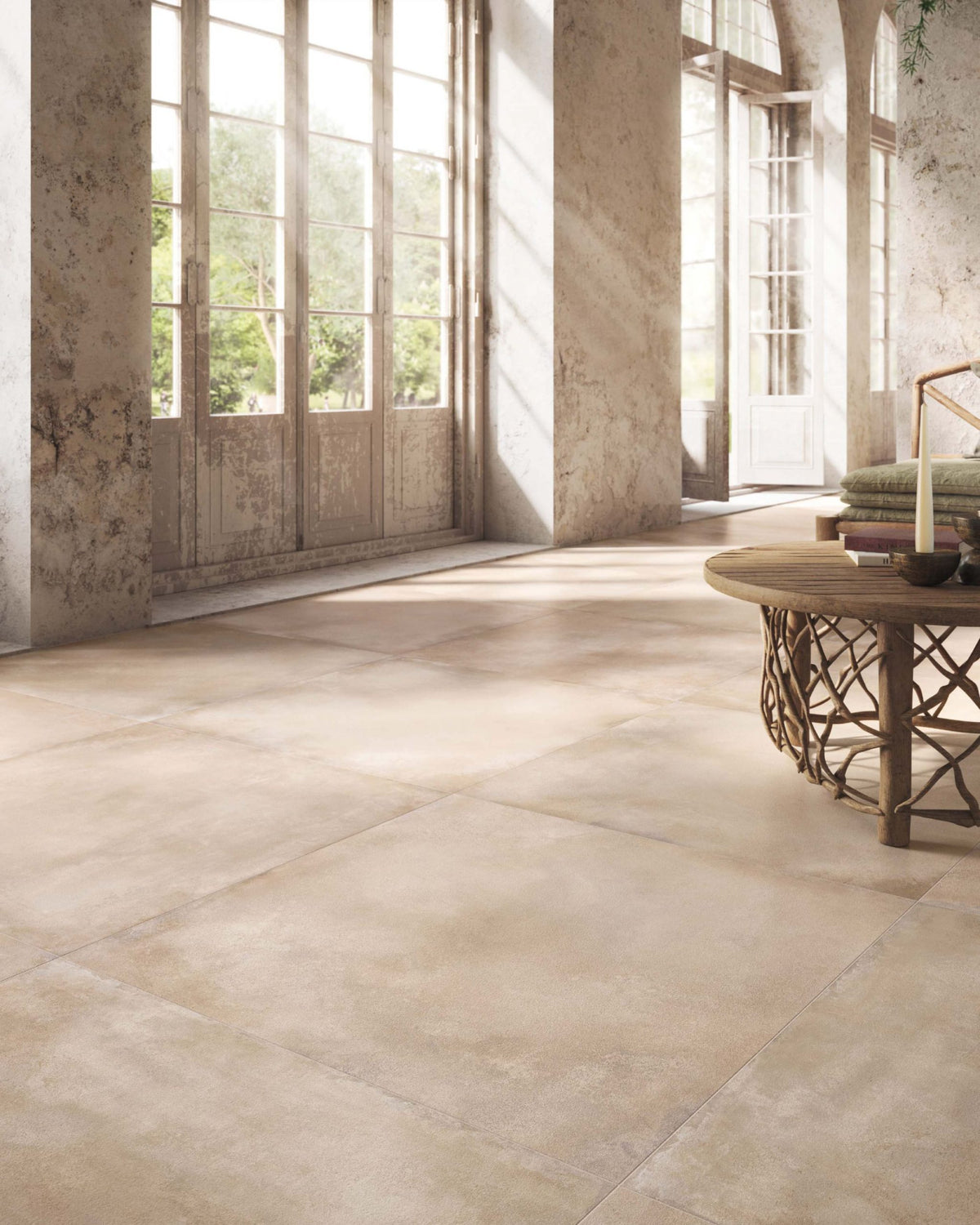 Vloer- en wandtegel Fresco Beige 80x80 rett - foto 4