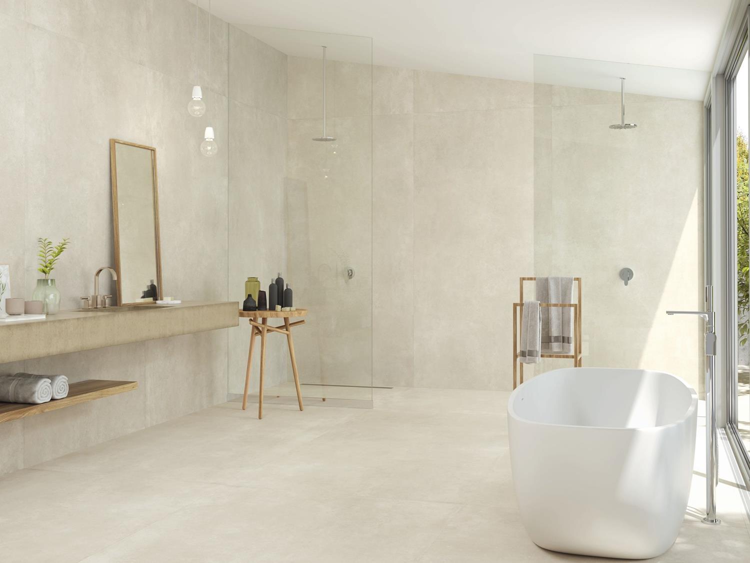 Grote wandtegels voor een luxe en ruimtelijk interieur  Tegelwinkel