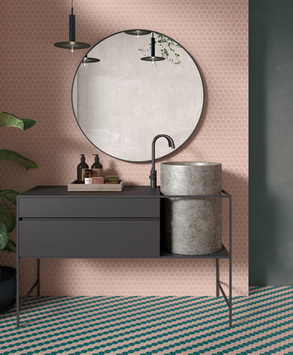 Mosaic Tiles Hexagon pink 3.5x3.5cm