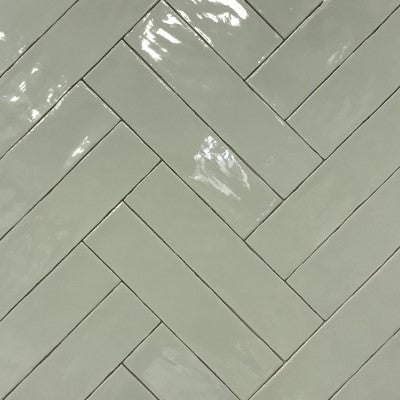 Wandtegel Linea Menta Verde glans 5x50