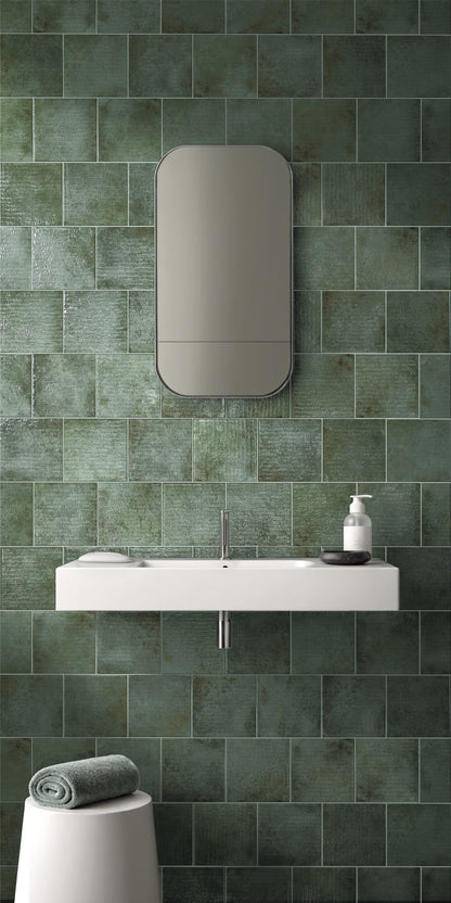 Wandtegel Inci Brick Jade 7,5x30 - foto 2