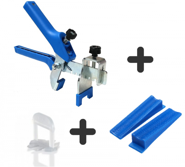 Kit de inicio del sistema de nivelación Jabo, 1 par de alicates, 250 cuñas, 500 pedestales