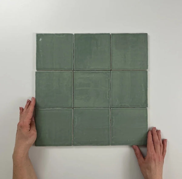 Jade blanco holandés antiguo 13x13