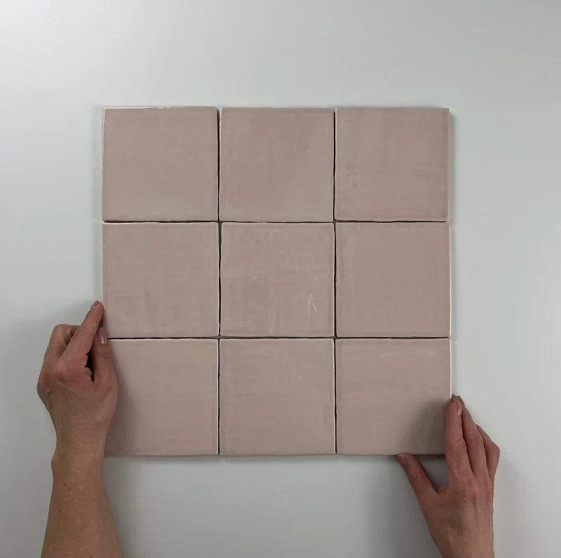 Oud Hollandse witjes Roze 13x13 - WDtegels