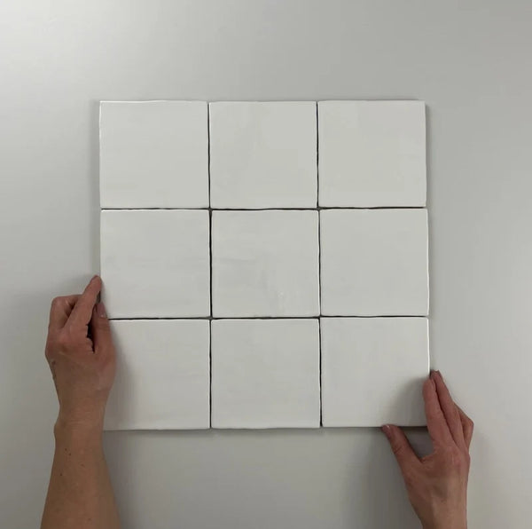 Azulejos blancos holandeses antiguos Blanco 13x13