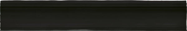 Wandtegel Moldura Colonial Black mat 5x30