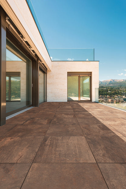 Terrastegel Flatiron Rust 60x60 rett 20mm