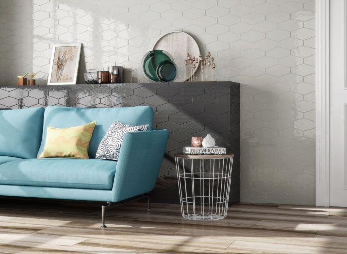 Wall tile Viena Graphite 10x20