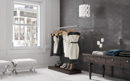 Wall tile Viena Graphite 10x20