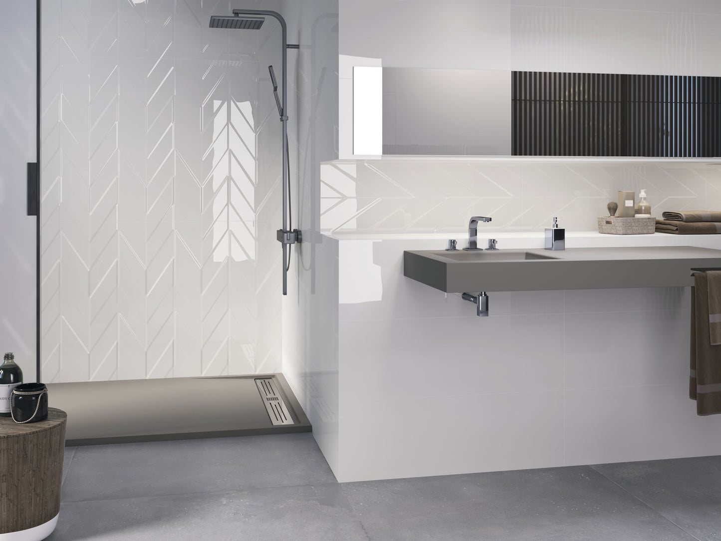 Kerabo wit glans 30x90 rett