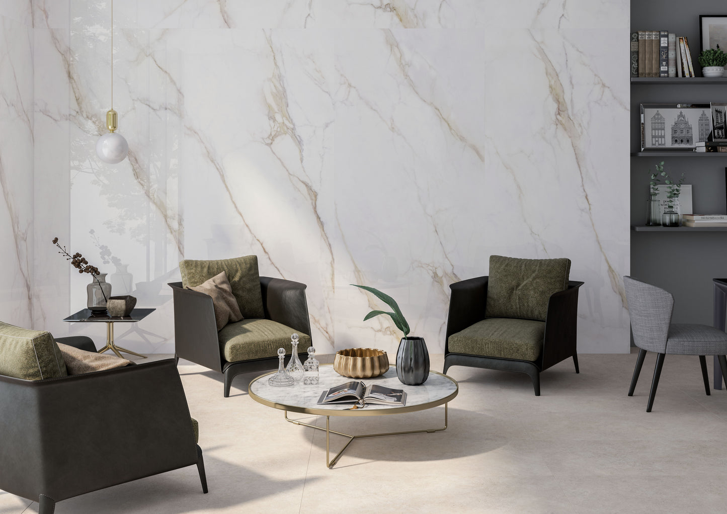 Slab Diamond Gold mat 120x280 rett - WDtegels