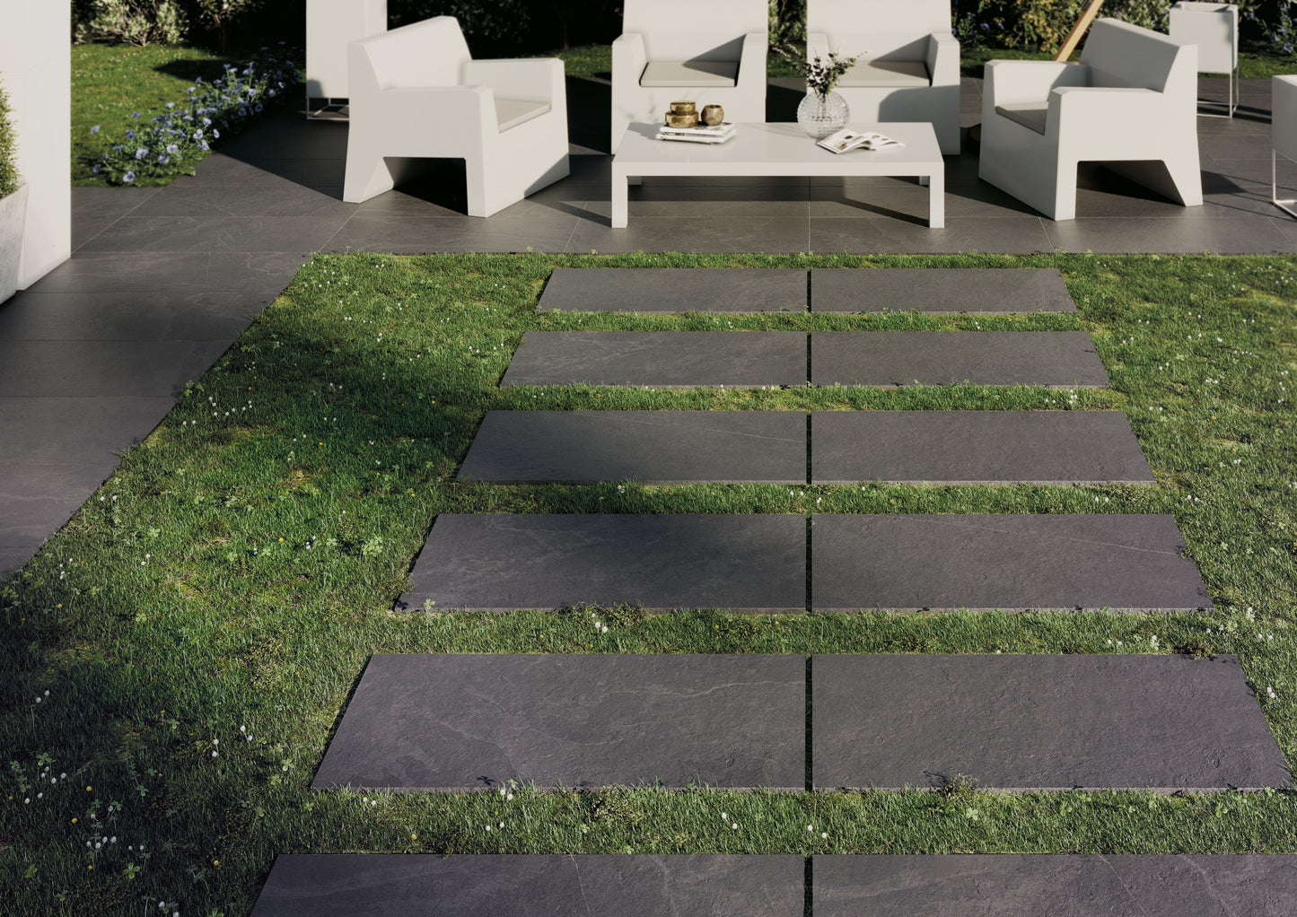 Terrastegel Overland Anthracite 60x120 rett 20mm