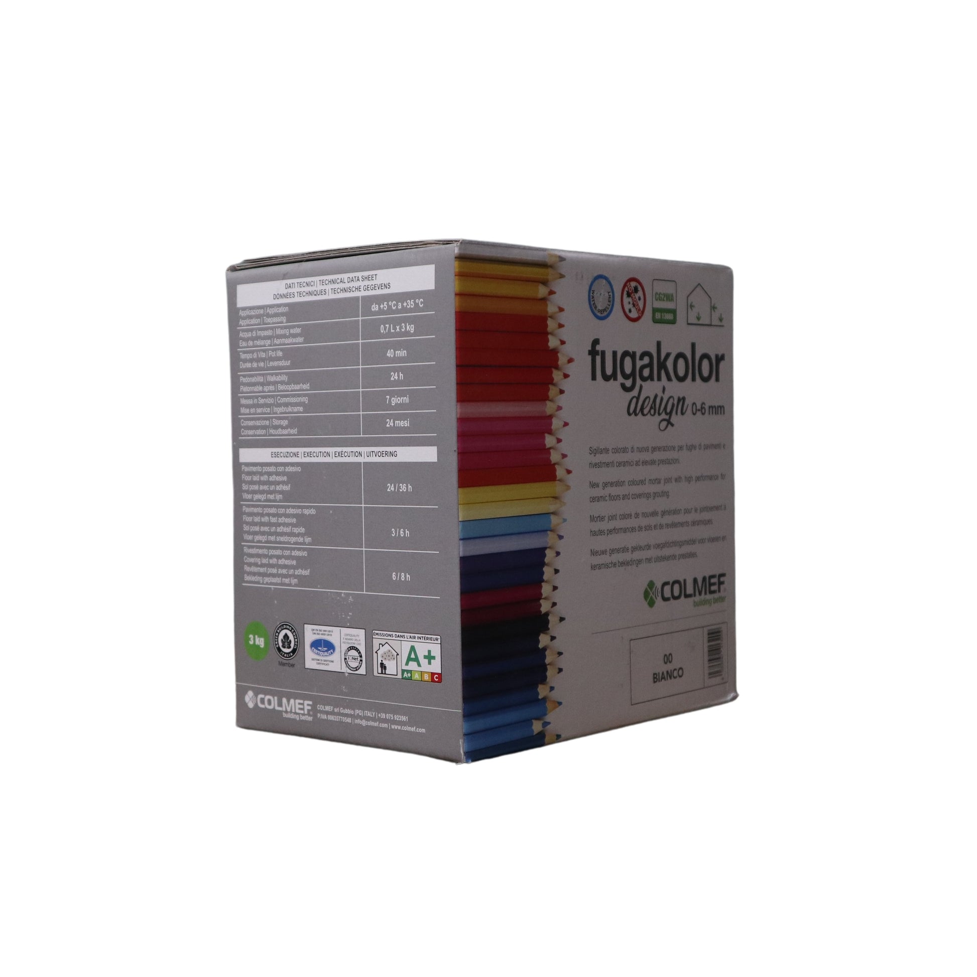 Voegmortel Colmef Flexibel Bianco Nr. 00 3kg - WDtegels