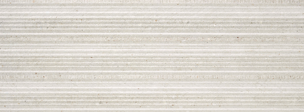 Wandtegel Glamstone light White relieve 33,3x90 rett