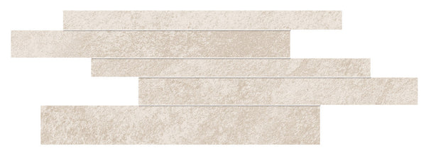 Mosaico Impact Moon ladrillo tiras sobre malla de 29,5x60 rectificado