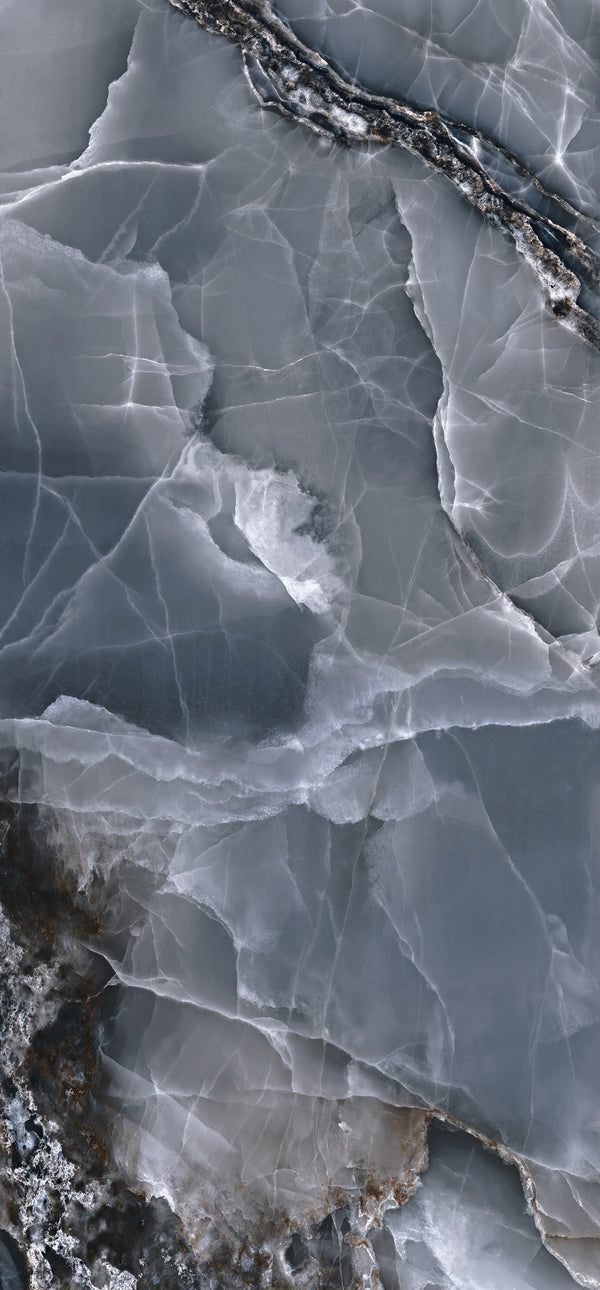 Floor tile Onyx Bleu polished 120x260 rectified