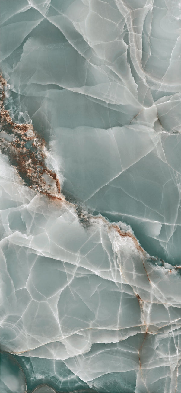 Slab Onyx Turquoise polished 120x260 rectified