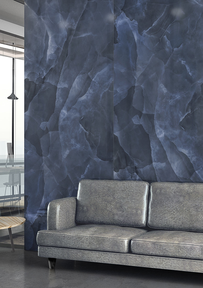 Slab Onyx Blue gepolijst 120x280 rett - WDtegels