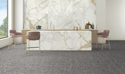 Vloertegel Medley terrazzo Antracite 60x120 rett - WDtegels