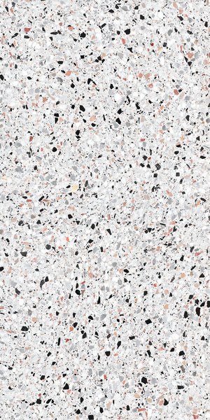Vloertegel Medley terrazzo White 60x120 rett