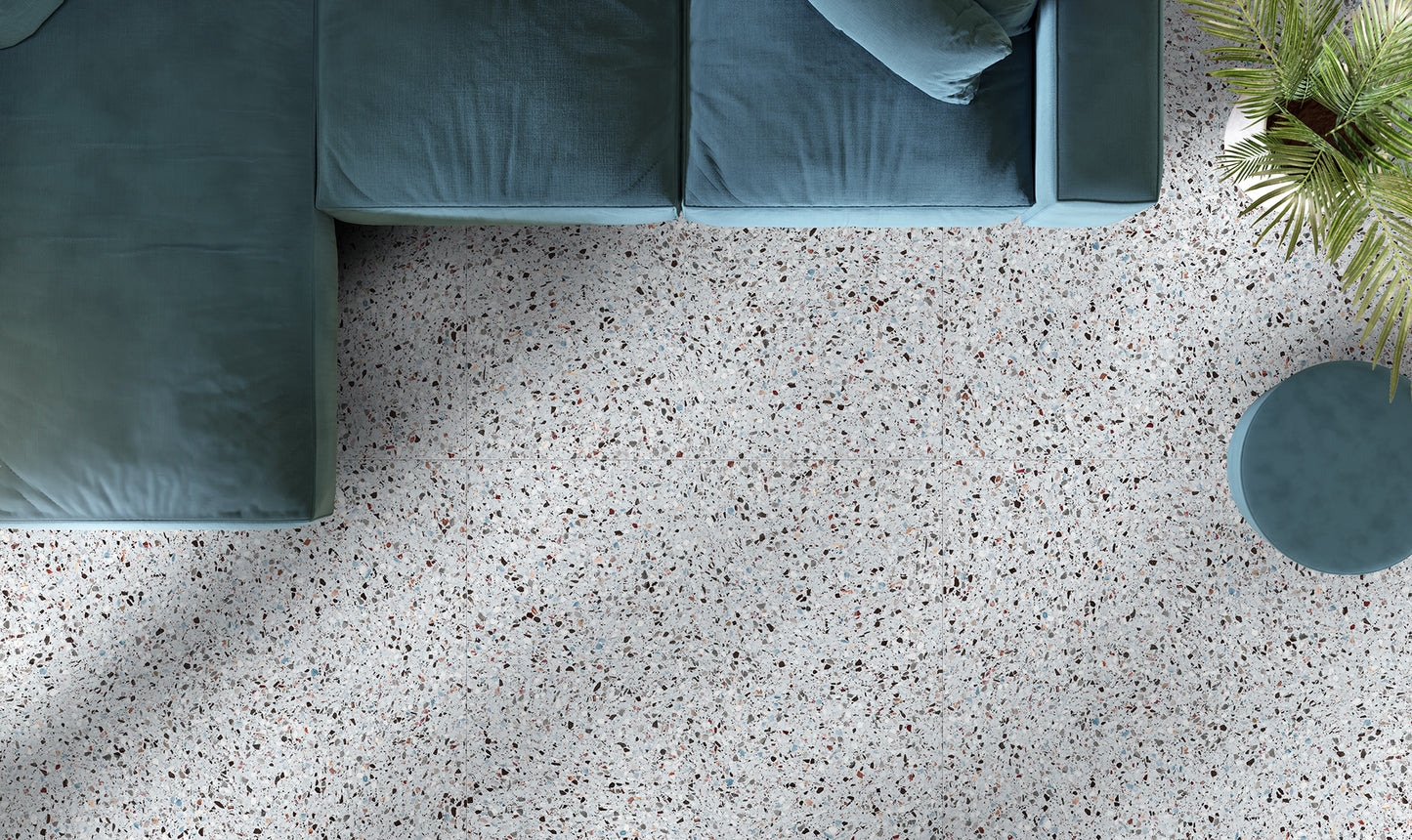 Vloertegel Medley terrazzo Sugar 120x120 rett - WDtegels