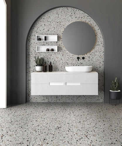Vloertegel Medley terrazzo White 120x120 rett - WDtegels