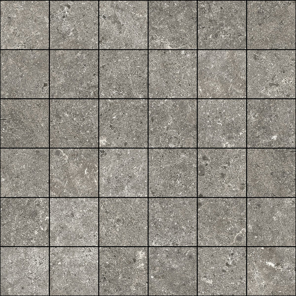 Stoneland Grey mosaic 5x5 on 30x30cm mesh