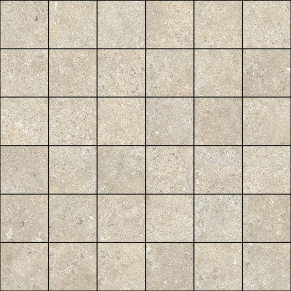 Stoneland Ivory mozaiek 5x5 op net van 30x30cm