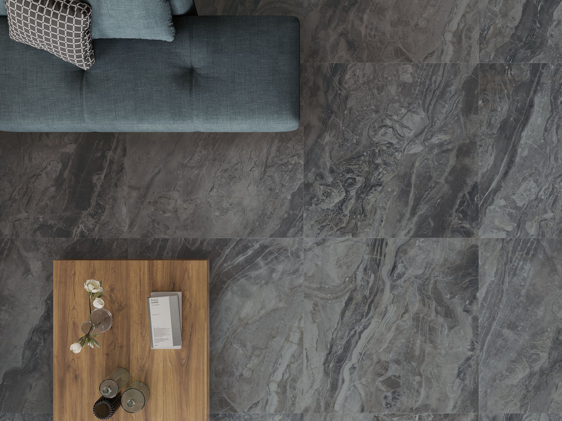 Vloertegel Luxury Dark glans 60x60 - WDtegels