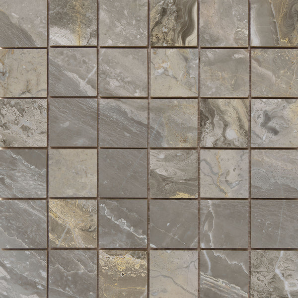 Mosaico de lujo Nature pulido 5x5 en malla de 30x30