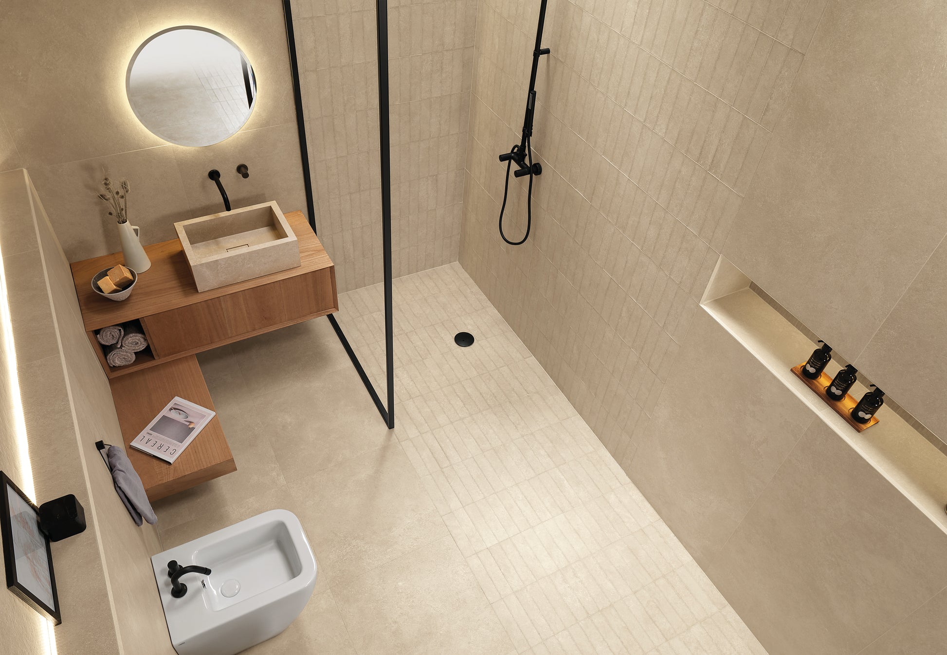 Vloertegel Nobu Beige 6x24 - WDtegels