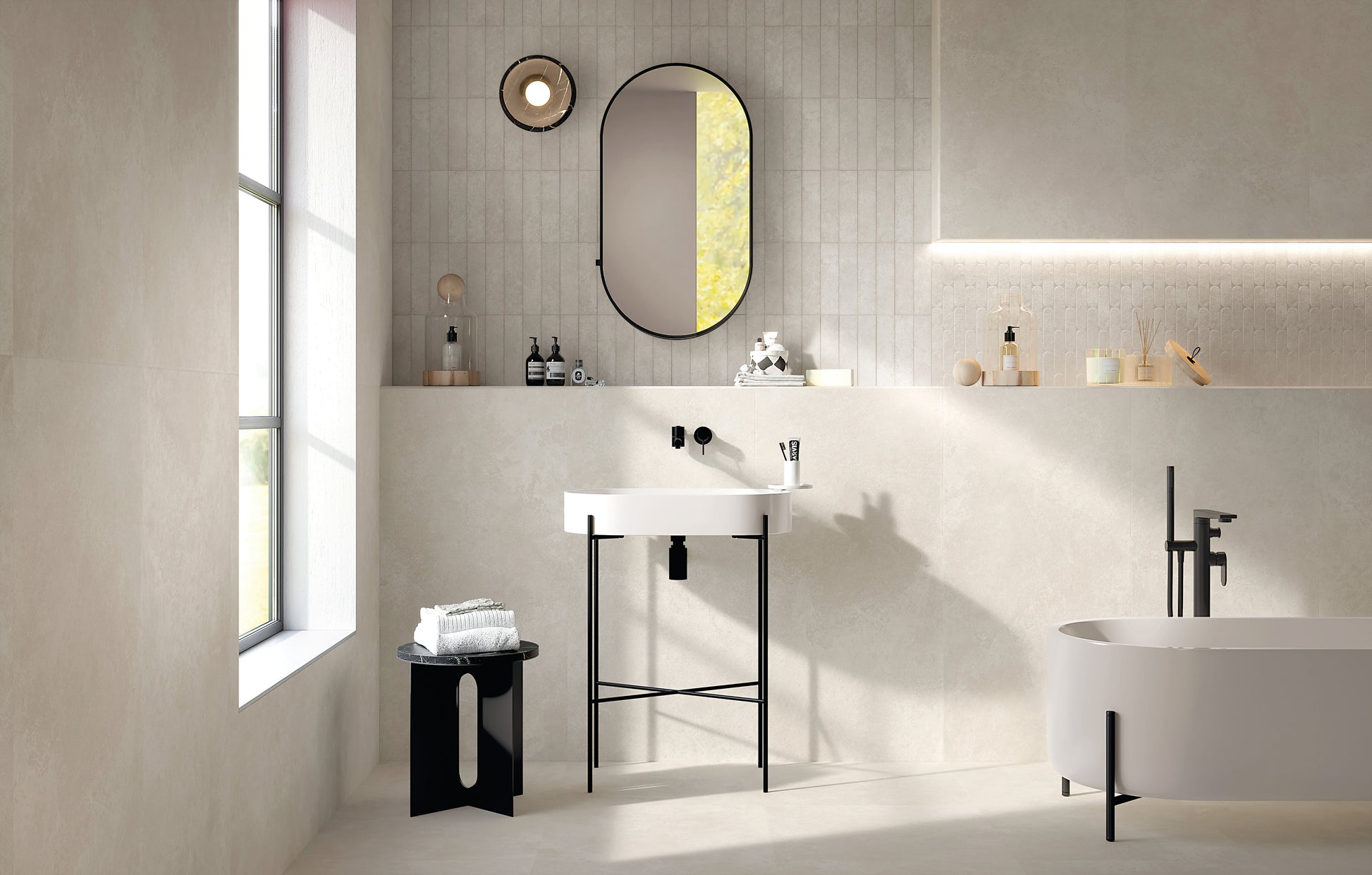 Vloertegel Nobu White 6x24 - WDtegels