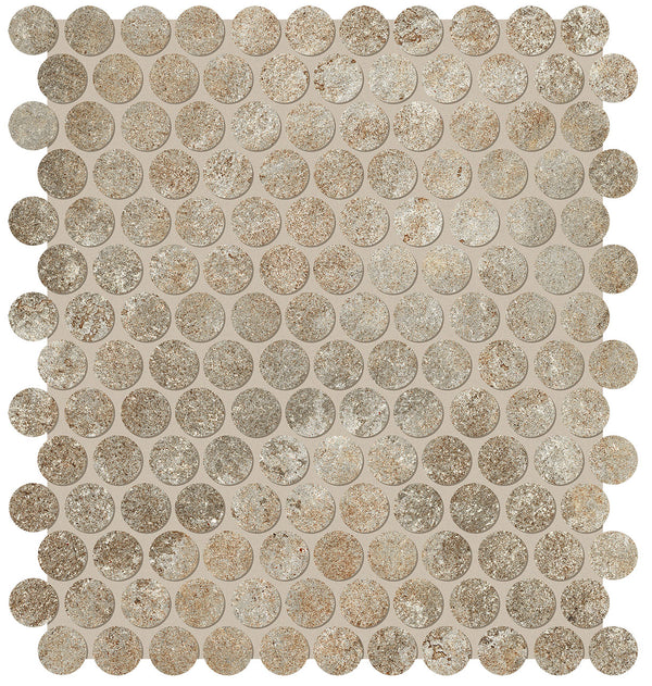 Nobu Slate round mosaico 2,2cm rond op net van 29x32,5