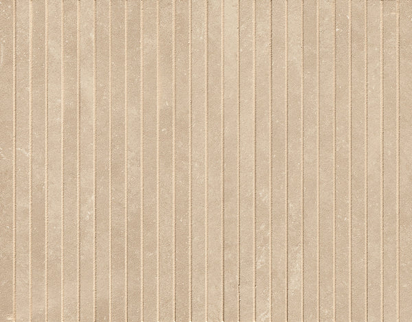 Nobu Beige tratti mosaico 1x24 rond op net van 24x30,5