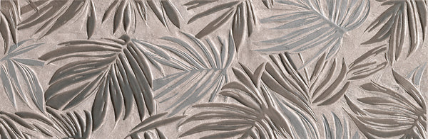 Nobu Silver inserto wandtegel fossil 25x75 rett
