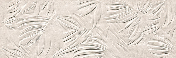 Nobu White wandtegel fossil 25x75 rett