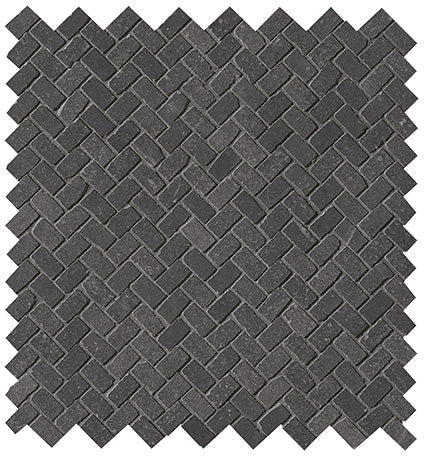 Maku Dark spina mosaic mat antiqued 1.3x2.3 on net