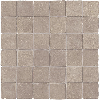 Maku Nut macro mosaic matt antiqued 5x5 on mesh