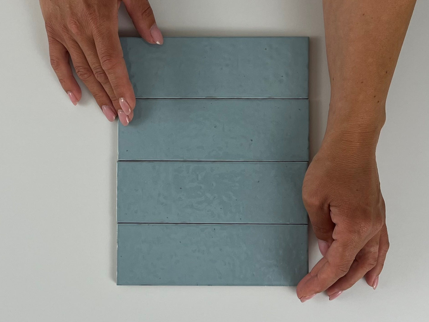 Kalma Powder Blue 6x18,6 glans - WDtegels
