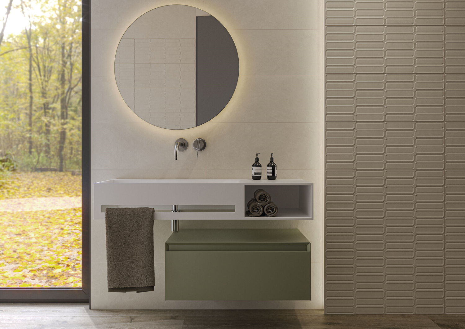 Wandtegel Alure Ivory 25x50 - WDtegels