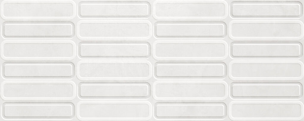 Alure White Oval decor wandtegel 30x75 rett