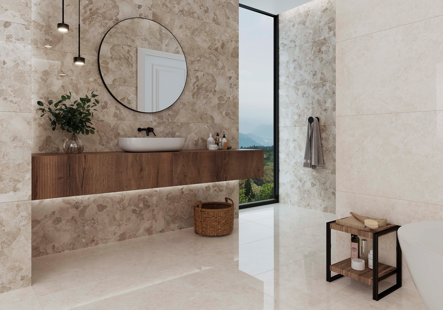 Vloertegel Larocca Natural gepolijst 60x120 rett