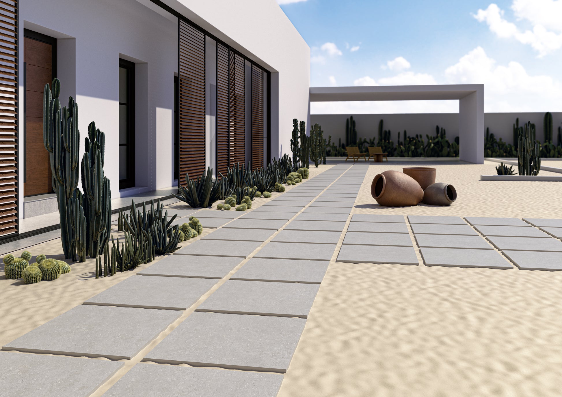Terrastegel Acron Pearl 90x90 rett 20mm