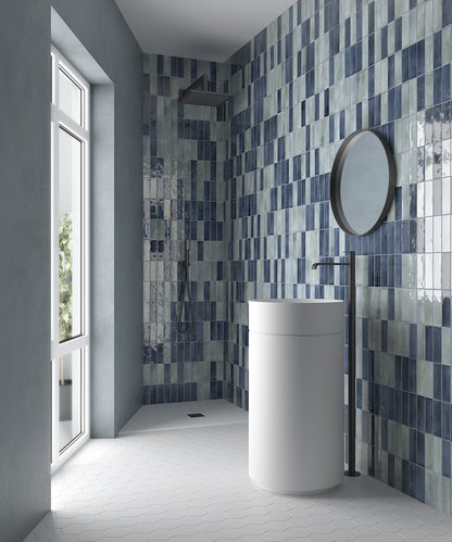 Premium Koko Blue Night 5x15 glans - WDtegels
