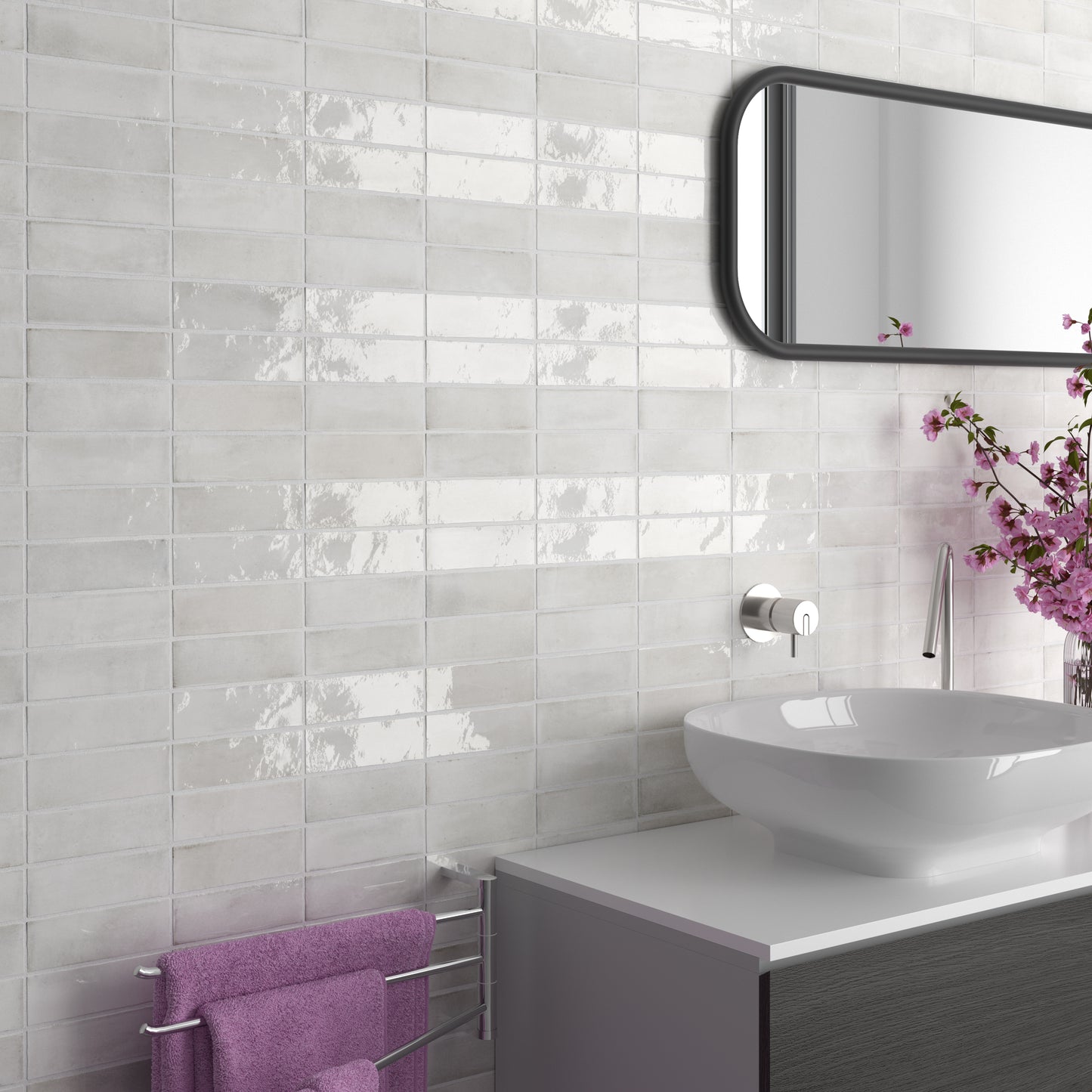 Premium Koko White 5x15 glans - WDtegels