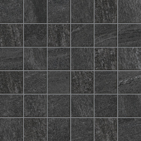 Mosaico Ultrablock Coke de 5x5 sobre malla de 30x30