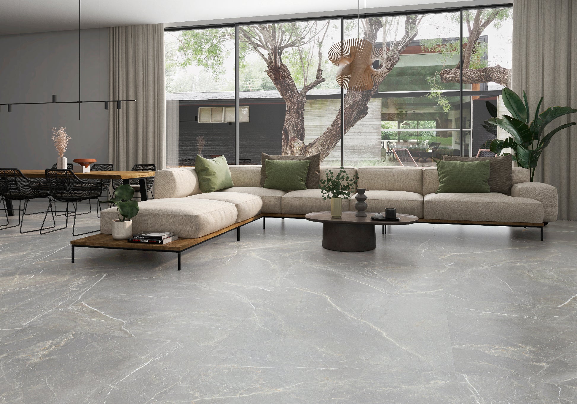 Vloertegel Fior di Bosco Perla silk 120x120 rett - WDtegels